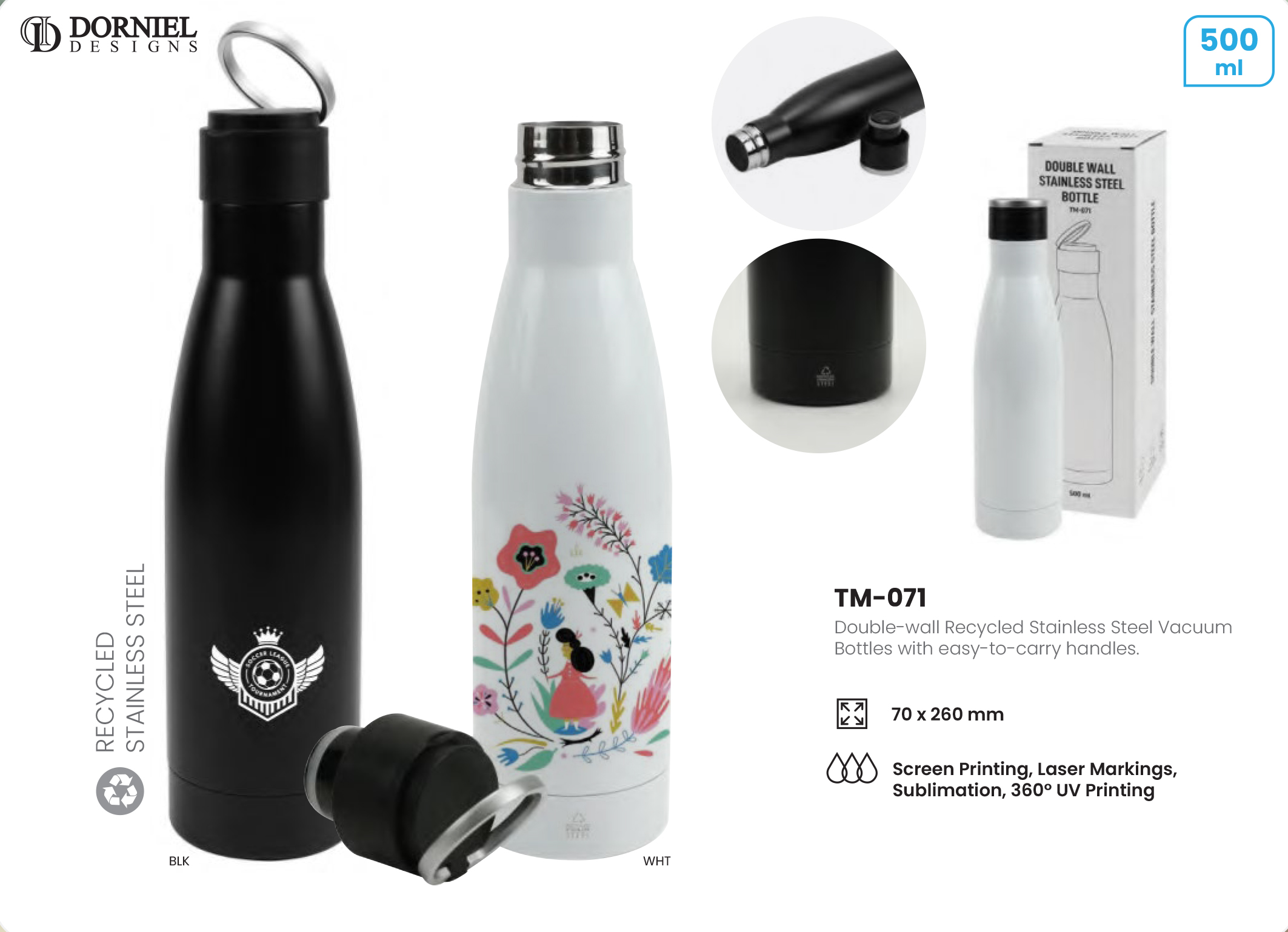 Stainless Steel Travel Bottles - Image 2